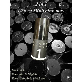 Chính hãng - Black Wings kem uốn mi & định hình lông mày 2in1