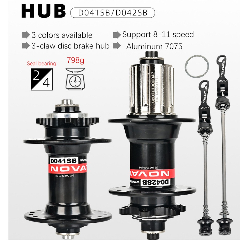 Moay ơ Hub đùm NOVATEC cối nổ xe đạp thể thao 28-32-36 lỗ căm hàng Đài Loan