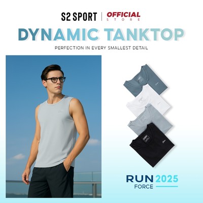 COMBO 2 áo tanktop nam ba lỗ thể thao S2 SPORT áo thun nam sát nách mềm nhẹ thoáng khí STT03.CB2