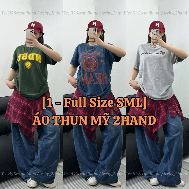 [Full SIZE S - M -L] ÁO PHÔNG MỸ 2HAND,THUN SECONDHAND (chọn mẫu trên link)