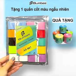 Quấn Cán Vợt Cầu Lông Bumbee AS007 Vỉ 10 Chiếc Túi Zip Tiện Lợi Êm Tay Bám Dính Tốt  AS007  