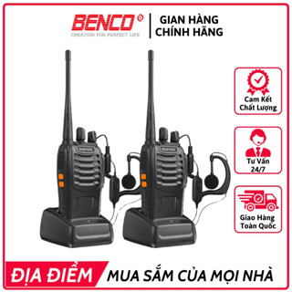 4 Bộ đàm Baofeng BF-888S Tặng Tai Nghe Đàm Thoại  Xa Lên Tới 1KM Bảo Hành 12 Tháng Chính Hãng