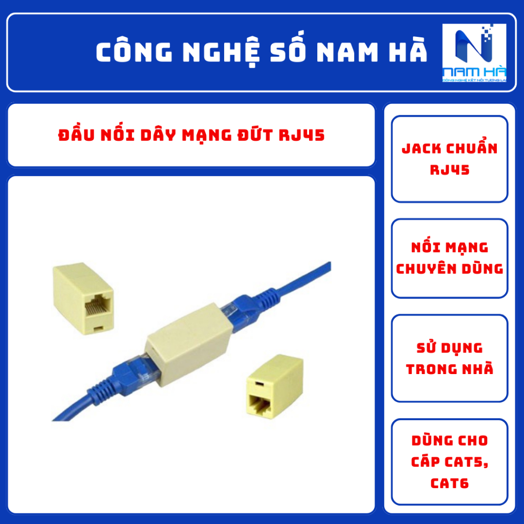 Đầu nối dây mạng đứt RJ45 / đầu nối cáp mạng đứt RJ45