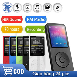 [🎆 Free shipping] Máy nghe nhạc mini mp3 phát và chơi nhạc mp4 kết nối bluetooth có màn hình lcd loa ngoài kèm thẻ nhớ