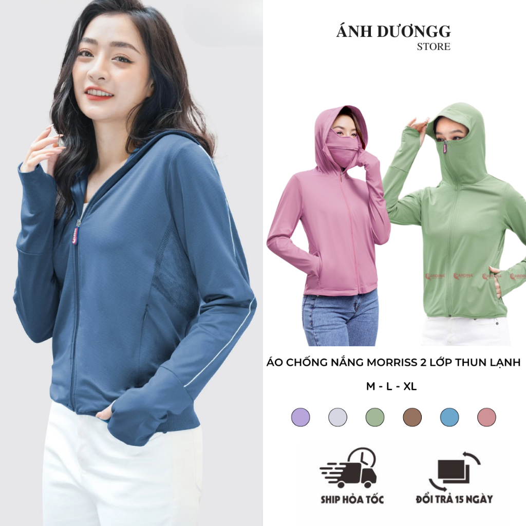 Áo Chống Nắng MORRISS 2 Lớp Chất Thun Lạnh - Mẫu 2023