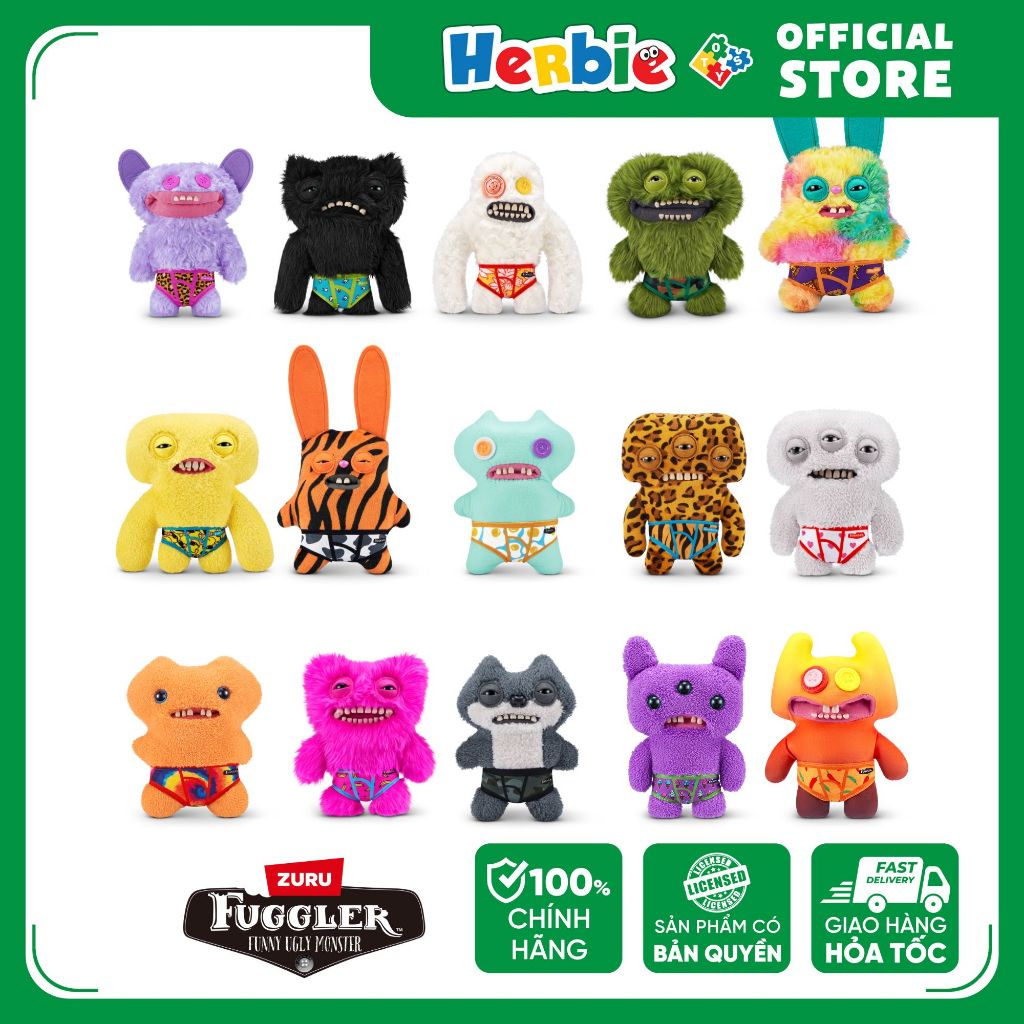 Đồ Chơi Sưu Tầm ZURU TOYS Fuggler Budgie Fuggler 9" 15723 - Herbie Toys