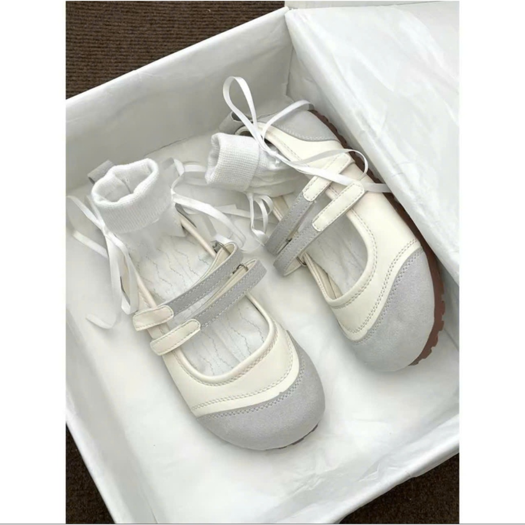 ( PHOM TO ĐI LÙI 1 SIZE) Giày sandal đế lười NABI hai quai thiết kế basic quai dán tiện lợi êm nhẹ