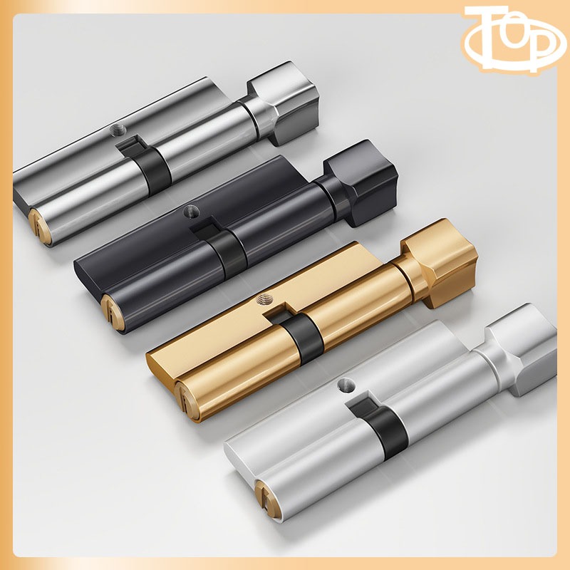 70mm Khóa Xi Lanh Đồng Đơn Mở Cửa Khóa Euro Xi Lanh Thùng Cửa Khóa Cửa Gỗ Chìa Khóa & Ngón Tay Cái X