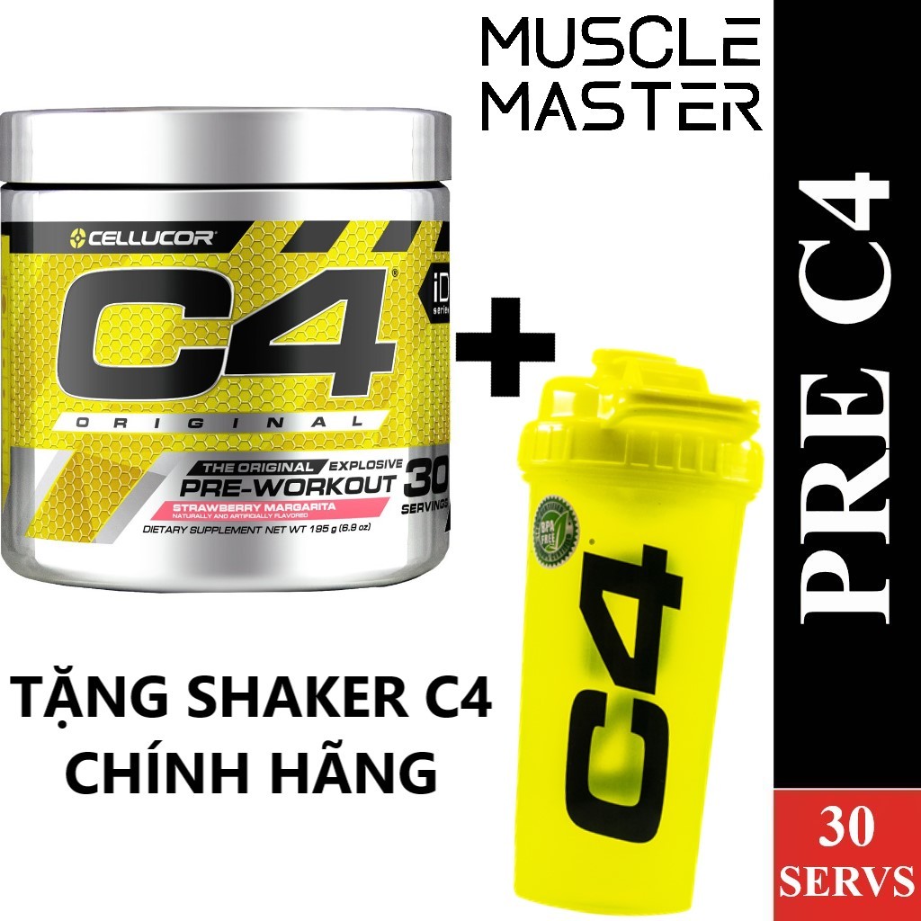 [TẶNG SHAKER C4] Bột Pre Workout Tăng Sức Mạnh Cellucor C4 30 Lần Dùng