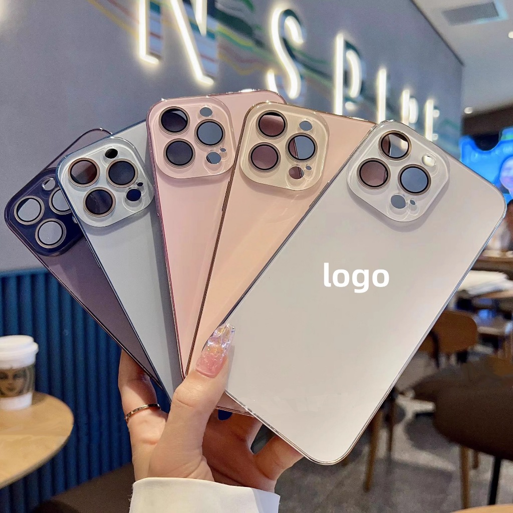 Ốp điện thoại mờ AG sang trọng có màng ống kính cho iPhone 15 Pro Max 11 12 13 14 | BigBuy360 - bigbuy360.vn