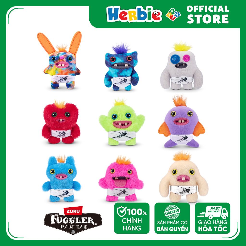 Đồ Chơi Sưu Tầm ZURU TOYS Fuggler Baby Fuggs 3.5" - Herbie Toys