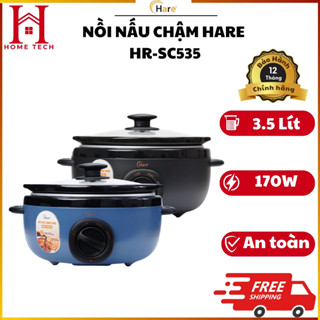 Nồi Nấu Chậm Hare HRSC535 Dung Tích 3.5L Giữ Trọn Dinh Dưỡng Chính Hãng