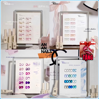 Set sơn gel Mắt mèo Rabia -Thạch hồng -Thạch nude