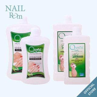  Nước rửa móng tay Quyên  500ml và 1000ml  chính hãng - Nước aceton loại tốt tẩy mạnh sạch nhanh 