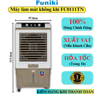Máy Làm Mát Không Khí Funiki FC0111TN Quạt Điều Hoà Không Khí Đảo Gió Tự Động Có Bánh Xe Di Chuyển