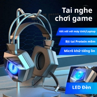 Tai nghe chụp tai Gaming ONIKUMA K19 có mic Chơi game Headphone có dây, RGB, Máy tính xách tay, PC, Điện thoại, Laptop