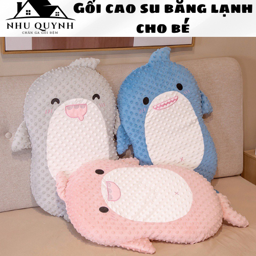 (Hàng nhập)Gối Ngủ Cao Su Non Bụng Mèo Băng Lạnh Dễ Thương - Gối Cao Su Đàn Hồi Tránh Mỏi Vai Gáy Gi
