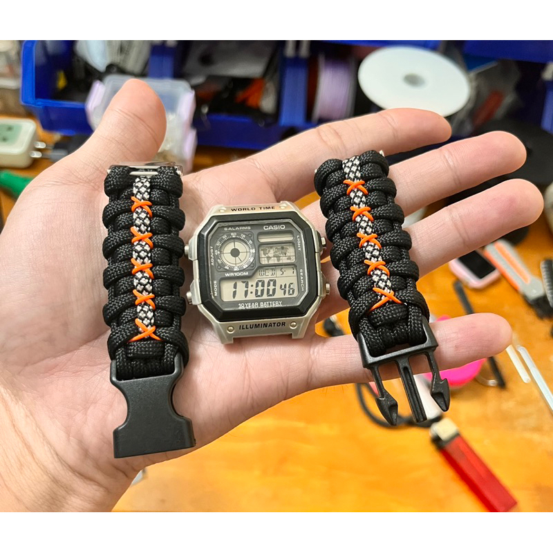 Pannacord - Dây đồng hồ Casio Ae-1200WHD (18mm)