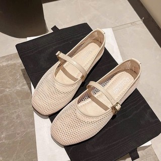 Giày Mary Jane lưới thoáng khí, nhẹ êm cho nữ, kiểu dáng thời trang, vintage thời trang - G84