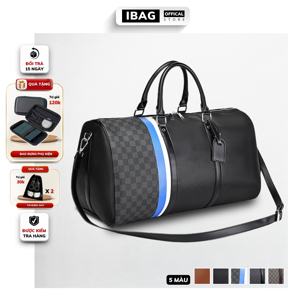 Túi xách da du lịch túi da pu cao cấp Túi trống du lịch túi du lịch lv túi du lịch túi đựng quần áo chống thấm nước 𝑰𝑩𝑨𝑮