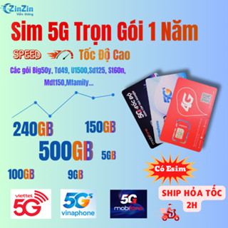 Sim 4G 1 Năm, Sim Mạng 1 Năm Viettel Vinaphone Mobifone Không Phải Nạp Tiền Hàng Tháng