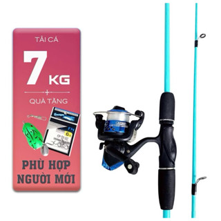  Bộ Combo Cần Câu Lure Sói Xanh Kèm Máy Đứng YF200 Kèm Phụ Kiện Đầy Đủ- Combo Cần Câu Giá Rẻ Học Sinh 1m65 1m8 2m1 