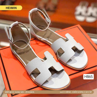 Dép Sandal nữ QC H865 chất da mềm fullbox phom xinh  - Dép quai hậu nữ sang chảnh