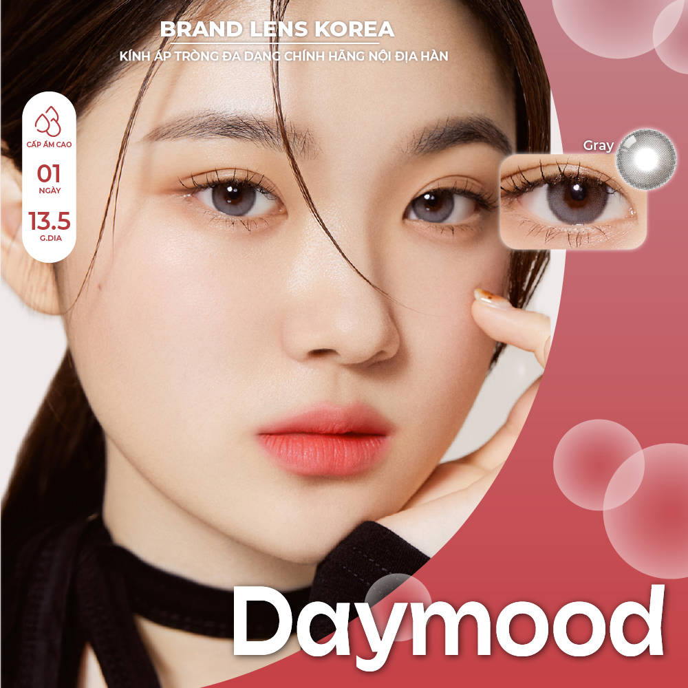 LENS 1 NGÀY cận BRANDLENSKOREA DAYMOOD OLOLA lens hàn quốc có viền highlight chính hãng