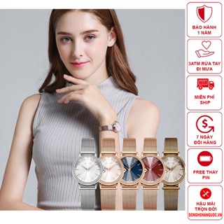 Đồng Hồ Nữ JA-1120 Julius Hàn Quốc dây thép