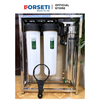  Bộ Lọc Tổng Đầu Nguồn Màng Lọc PVDF Công suất lọc 3000L H Và Cốc Béo 20inch LÕI PP CTO BÉO CATION BÉO gia đình chug cư 