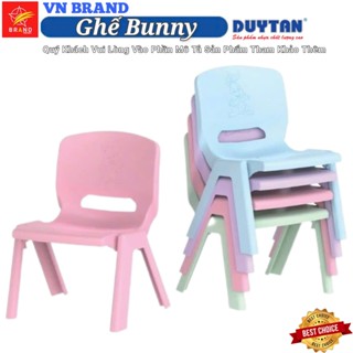 🚀 VN BRAND 🚀 Ghế Bunny, DUY TÂN, Nhựa PP, Ghế Nhựa Trẻ Em Nhỏ Gọn, Lưng Tựa Vững Chắc 💝