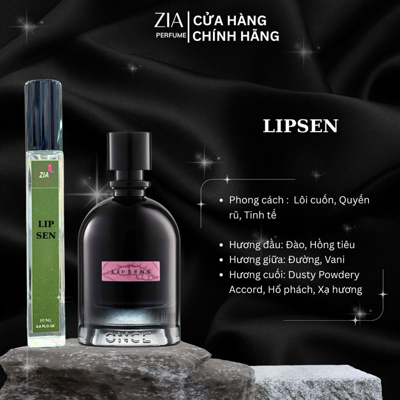 Nước Hoa Chiết Chính Hãng ETHERIA - LIPSEN - ZIA PERFUME