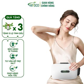 Máy Massage Đa Năng Hatoco Giảm Đau Lưng, Tích Hợp Đá Nóng Bian Giúp Giảm Mỡ Bụng, Hông, Đùi HTC-05