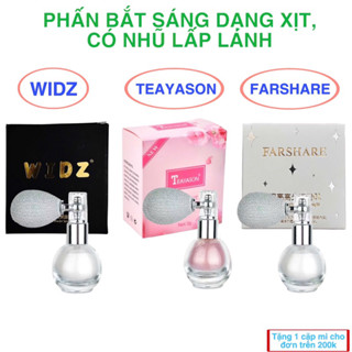 Phấn bắt sáng TEAYASON dạng xịt với màu nhũ kim tuyến dùng làm nhũ mắt hoặc làm sáng tông màu da