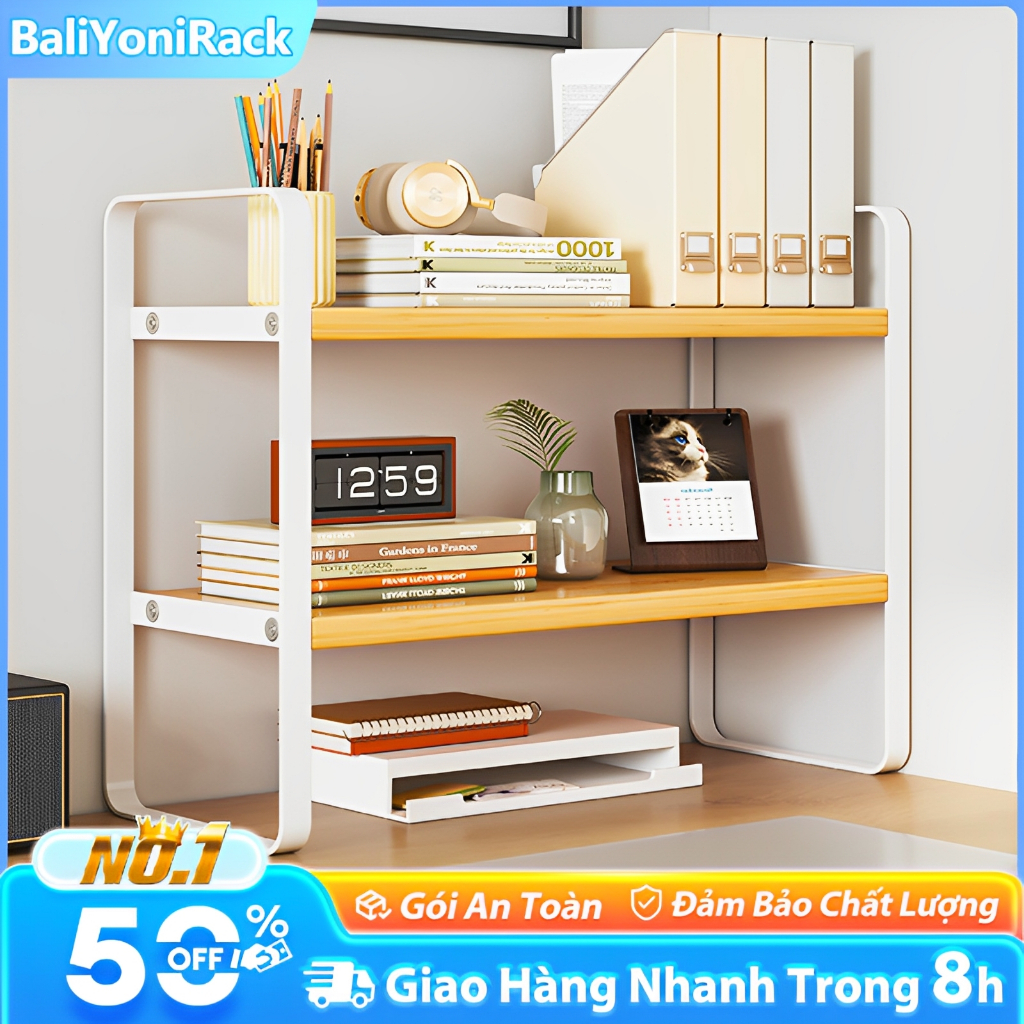 Bali Kệ Để Sách Vở Trên Bàn Học Giá Sách Để Bàn Bàn Decor Bàn Làm Việc Để Trên Bàn Làm Màn Hình Kệ Lưu Trữ | BigBuy360 - bigbuy360.vn