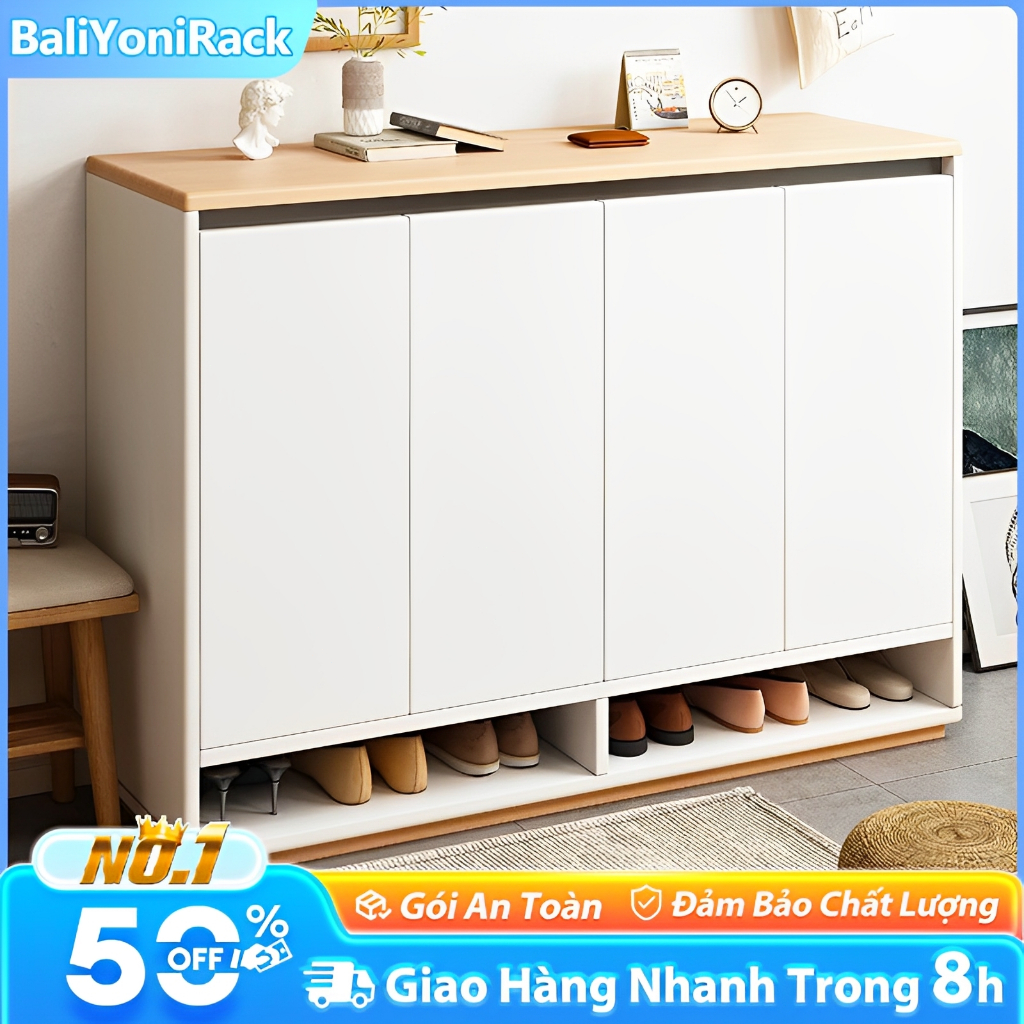 Bali Tủ Đựng Giày Thông Minh 4 Cánh Tủ Giầy Gỗ Đa Năng Nhiều Ngăn Tiện Lợi Chất Liệu Gỗ MDF Cao Cấp | BigBuy360 - bigbuy360.vn