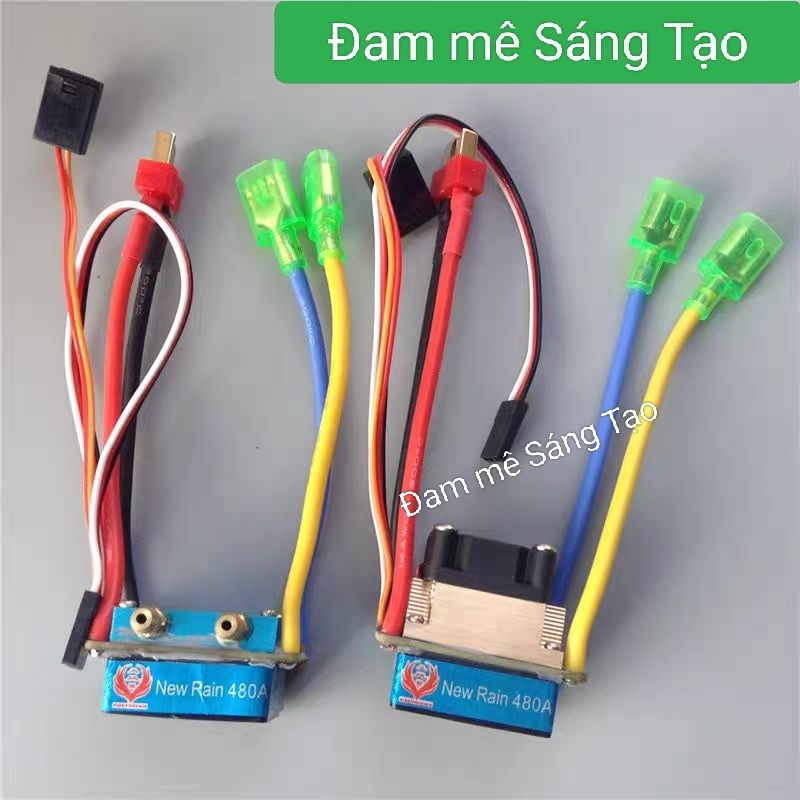 Esc 480A, 320A Điều Khiển 2 động cơ chuổi than có quạt tản nhiệt dùng được motor 775