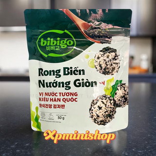 [GÓI LỚN 50GR] RONG BIỂN NƯỚNG GIÒN BIBIGO VỊ NƯỚC TƯƠNG KIỂU HÀN QUỐC NGON GIÒN