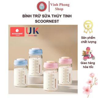  Bình Trữ Sữa Thuỷ Tinh Cổ Rộng Scoornest Dung Tích 180ml Bình Thuỷ Tinh Trữ Sữa Bình Trữ Sữa Cổ Hẹp 
