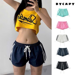 Quần Đùi Gió Thể Thao Cao Cấp Cạp Trễ ByCapy Dễ Phối Đồ Chơi Thể Thao Có Dây Rút Và Phối Sọc Trắng