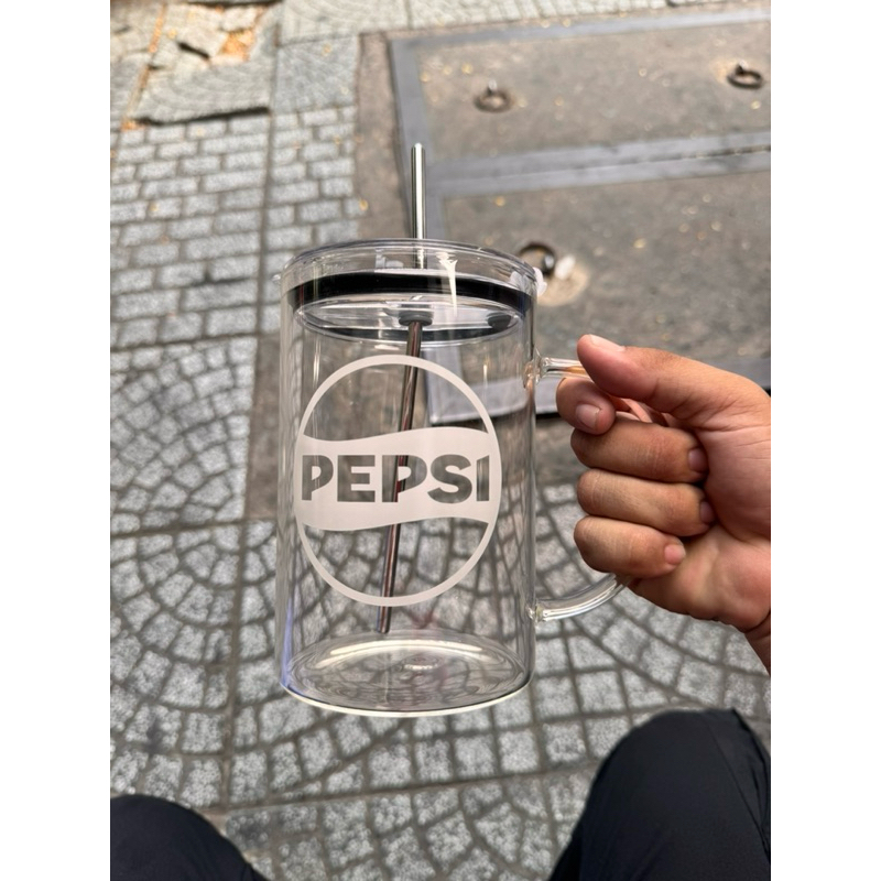 Ly Thuỷ Tinh Lớn Dung Tích 1000ml Quà Tặng Pepsi