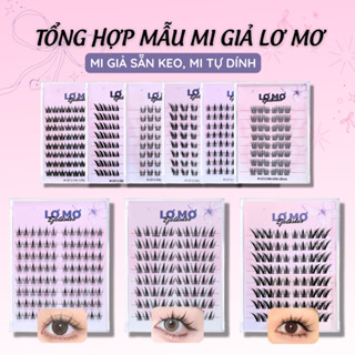 (SẴN KEO) Mi giả tự dính Lơ Mơ, mi Yêu tinh thỏ cong LC, mi tai thỏ, tô đát kỷ, công chúa mèo