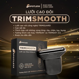 Lưỡi cạo râu TRIMSMOOTH Thích Hợp Với Máy Cạo Lông Cơ Thể TRIMDAY 2.0 Trang Bị Lưỡi Cạo Đôi Sắc Bén Bền Bỉ
