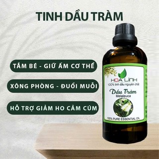 100ML DẦU TRÀM NGUYÊN CHẤT HOA LINH ( LOẠI ĐẶC BIỆT) - Tặng vỏ chai xịt nhựa