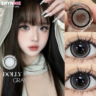  1 CẶP LENS  0-6 độ  màu GRAY  kính áp tròng  hợp makeup dễ thương nối mi -  SHYNNIE LENS 