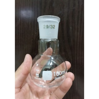 Bình cầu thủy tinh đáy tròn cổ nhám 100 ml