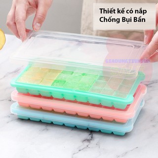  Khay Đá Silicon Có Nắp Đậy 36 Viên Khay Đựng Đá Tủ Lạnh Làm Đá Thạch Kem Bảo Quản Chống Mùi Tuyệt Đối 