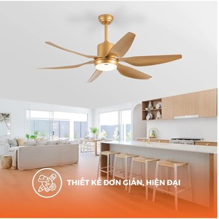 Quạt trần NANOCO 6 cánh - Đèn Led NCF5462