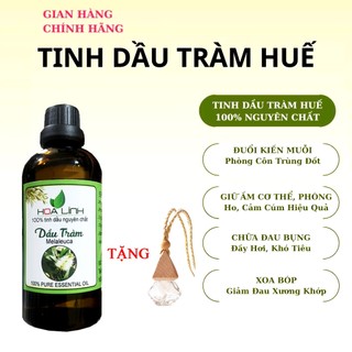 100ML DẦU TRÀM NGUYÊN CHẤT HOA LINH ( LOẠI ĐẶC BIỆT) - Tặng vỏ chai xịt nhựa