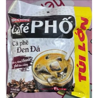 Cafe đen đá Maccoffee Cafe Phố - túi lớn 50 gói x 16gr - thương hiệu Maccoffee